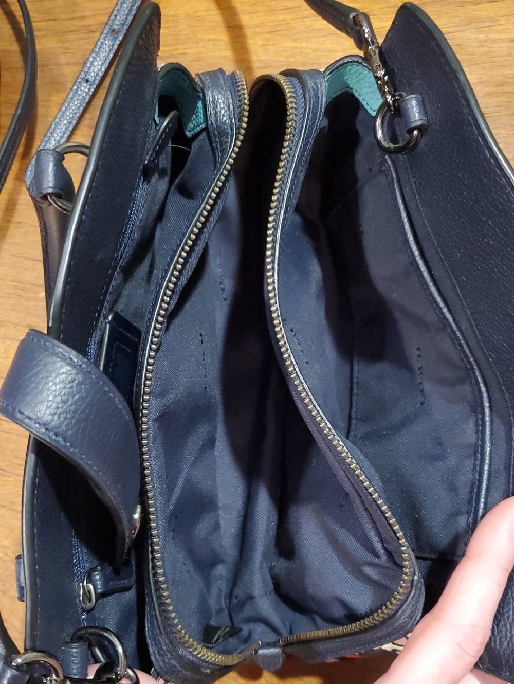 Like NEW Coach Floral Mercer 24 Bag - Picture 12 of 14